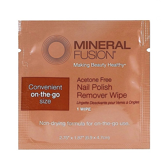 3/$10 Mineral Fusion Acetone Free Nail Polish Remover Wipes - Picture 3 of 5